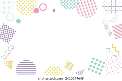 Business pop geometry background illustration