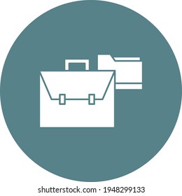 Business, portfolio, briefcase, suitcase icon vector image. Can also be used for banking and finance. Suitable for use on web apps, mobile apps and print media.