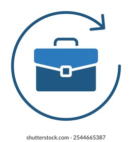 Business Portfolio icon line vector illustration