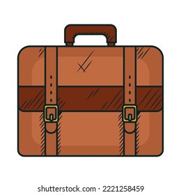 business portfolio icon on white background