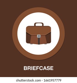 business portfolio illustration, office suitcase - Briefcase icon