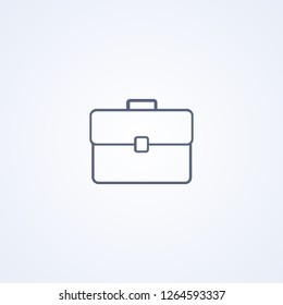 Business portfolio, vector best gray line icon on white background , EPS 10