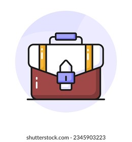 Business portfolio vector design, an amazing icon of business bag in editable style