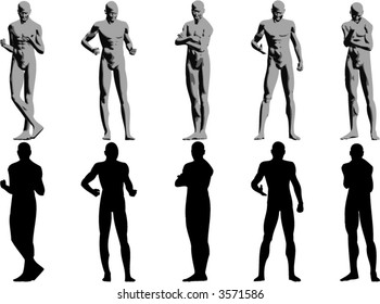 business pose illustrations