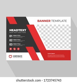 Business post card banner template