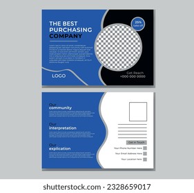 Plantilla de diseño de tarjeta postal de trabajo