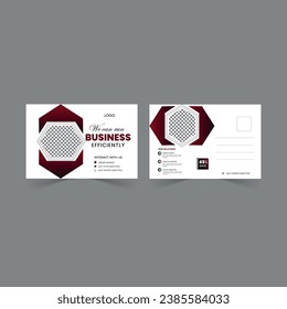 Plantilla de diseño de tarjetas postales de negocios.