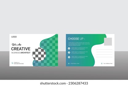 business post card template design