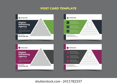 Business Post card Template Design