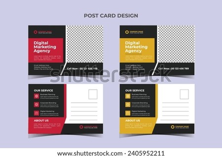Business Post card Template Design 