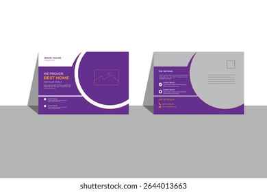 Diseño postal EPS Plantilla de archivos