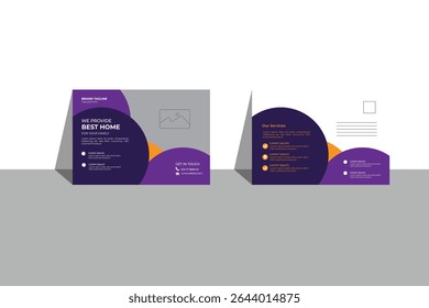 Diseño postal EPS Plantilla de archivos