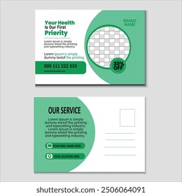 business postcard, invite card, hospital postcard