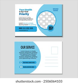 business postcard, invite card, hospital postcard