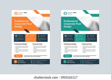 Business poster A4 flyer cover template