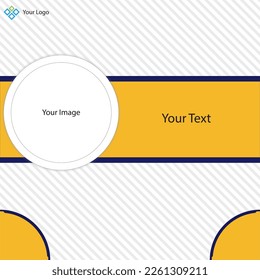 Business Poster Template with modern theme Illustration vector