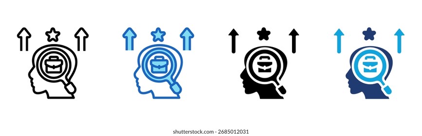 Business Potential icon Multi Style Vector Illustration
