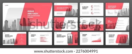 Business Powerpoint presentation templates set. Use for modern Keynote presentation background, brochure design, website slider, landing page, annual report, Google slides template, company profile.