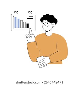Business Prediction  Modern illustrations. Eps 10 file on transparent background