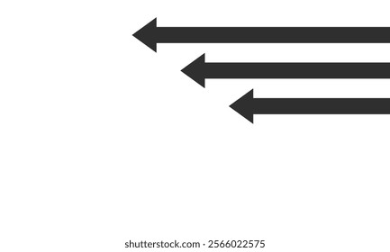 Business presentation with 3 arrows rising on color background template. Vector illustration.