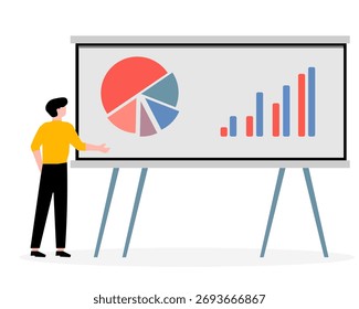 Business Presentation abstract chart banner