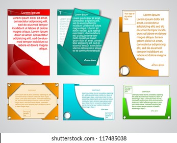 Business Presentation and, or presentation background with different themes and colors.