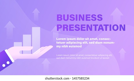 Business Presentation Background Template, Website Landing Page.