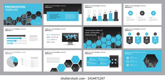 business presentation backgrounds design template and page layout design for brochure ,book , magazine, annual report and company profile , with infographic elements graph design concept