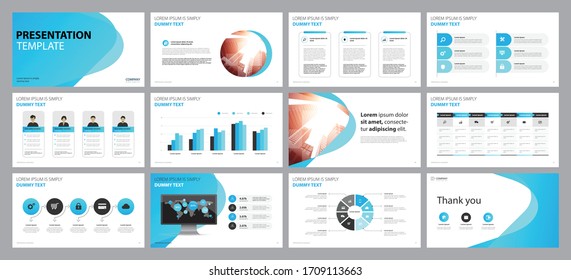 business presentation backgrounds design template and page layout design for brochure ,book , magazine, annual report and company profile , with infographic  elements design concept