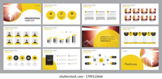 business presentation backgrounds design template and page layout design for brochure ,book , magazine, annual report and company profile , with infographic  elements design concept