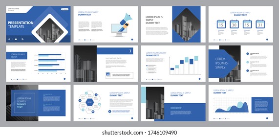 Business Presentation Backgrounds Design Template Page Stock Vector ...