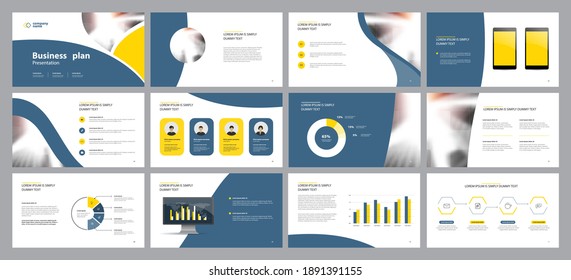  Business Presentation Backgrounds Design Template And Page Layout Design For Brochure ,book , Magazine,annual Report And Company Profile , With Infographic Elements Graph Design Concept