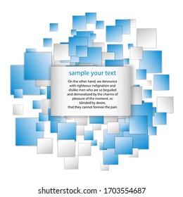 Präsentation der Unternehmen blaue geometrische Vorlage. Gestaltung der Digitaltechnik, Broschüre oder Flyer-Konzept oder geometrischer Hintergrund für Webbanner