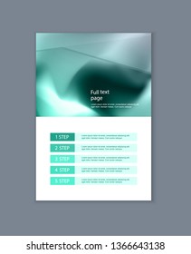 Business presentation brochure advertising goods and services. Vector illustration