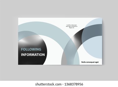 Business presentation brochure advertising goods and services. Vector illustration