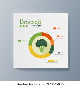 Business presentation brochure advertising goods and services. Vector illustration