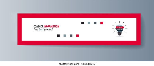 Business presentation brochure advertising goods and services. Vector illustration