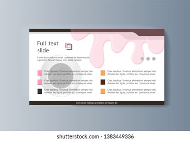 Business presentation brochure advertising goods and services. Vector illustration