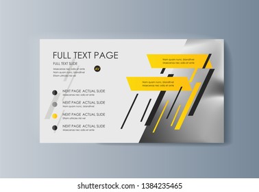Business presentation brochure advertising goods and services. Vector illustration
