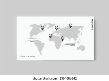 Business presentation brochure advertising goods and services