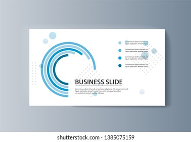 Business presentation brochure advertising goods and services. Vector illustration