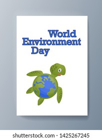 Business presentation brochure advertising the idea environmental protection. Vector illustration