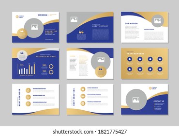 Business Presentation Brochure Guide Design | Powerpoint  Slide Template | Sales Guide Slider