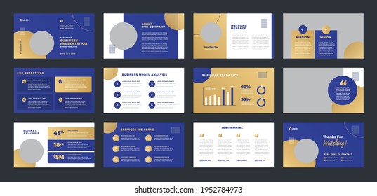 Business Presentation Brochure Guide Design Or Pitch Deck Slide Template Or Sales Guide Slider