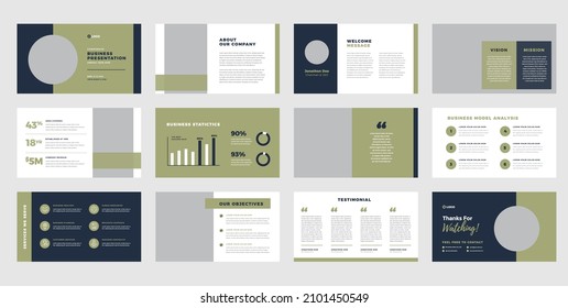 Business Presentation Brochure Guide Design Or Pitch Deck Slide Template Or Sales Guide Slider