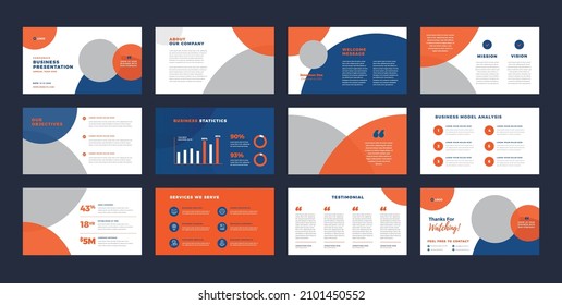 Business Presentation Brochure Guide Design Or Pitch Deck Slide Template Or Sales Guide Slider