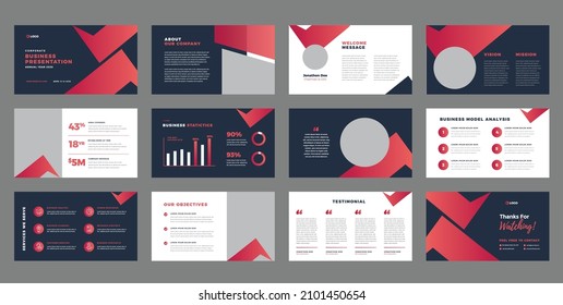 Business Presentation Brochure Guide Design Or Pitch Deck Slide Template Or Sales Guide Slider