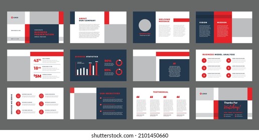 Business Presentation Brochure Guide Design Or Pitch Deck Slide Template Or Sales Guide Slider