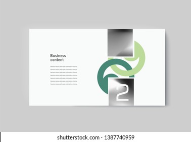 Business presentation brochure infographics advertising goods and services. Vector illustration