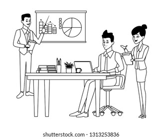 business presentation businessman business presentation businessman